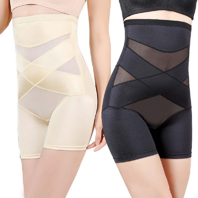 화영블루핀 하이웨이스트 사각 바디쉐이퍼 보정속옷 2p