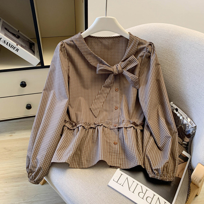 Awesomeful 女款 Rudikent 格紋襯衫 A26SPST010520