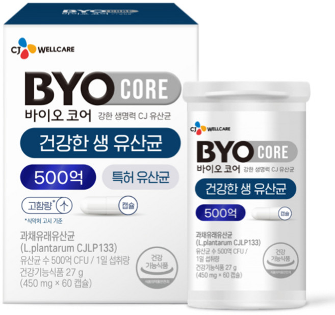 BYO 코어 건강한 생유산균 500억, 60정, 1개