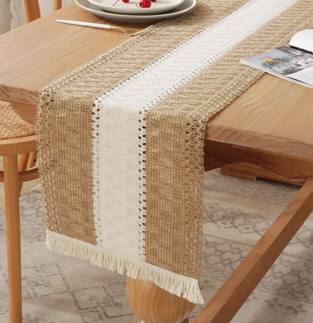 씨오브비 북유럽 레이스 테이블러너, 스타일1, 23 x 140 cm, 1개