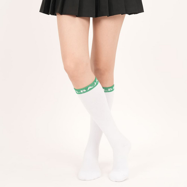 까스텔바작 여성용 쿠션 골프 니삭스 2족, 그린, 2세트