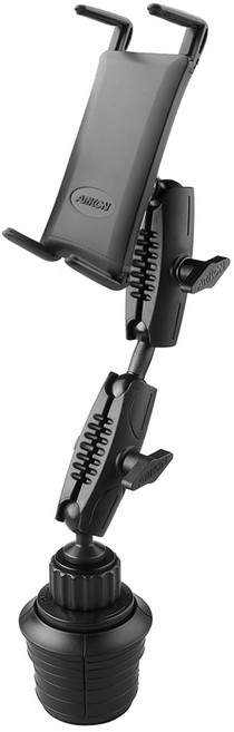 ARKON 차량용 슬림울트라 더블로버스트 컵홀더 거치대 SMRM2X623, 블랙, 1개