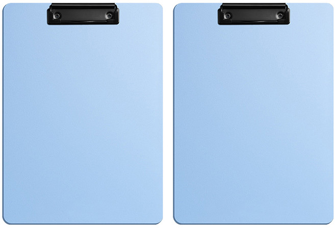 동아피엠에스 세로형 두꺼운 벽걸이 클립보드 A4, 블루, 2개