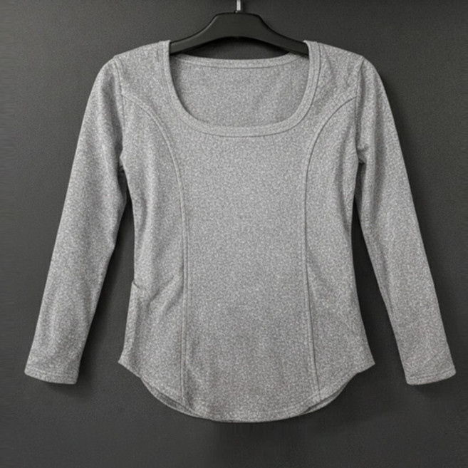 알로데 여성용 슬림 라인 긴팔 티셔츠