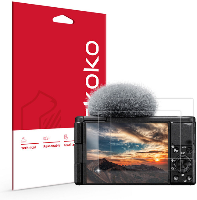 스코코 고화질 무반사 AR 액정보호필름 2p 세트, 소니 ZV-E10L, 1세트