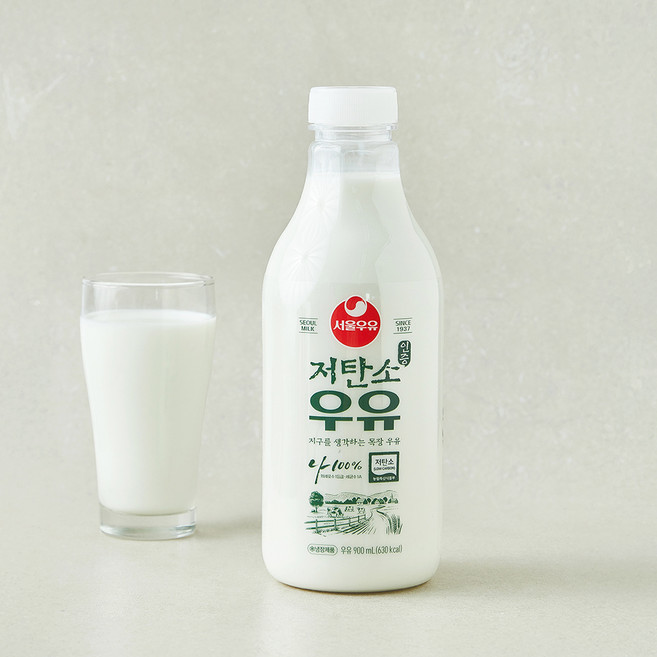 서울우유 저탄소 인증 우유, 1개, 900ml