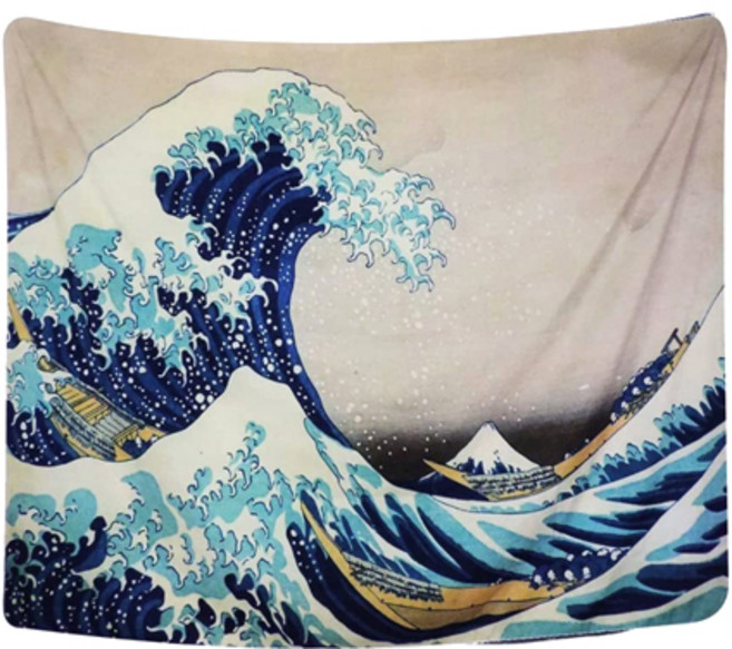 빅웨이브 아트 태피스트리, 혼합색상