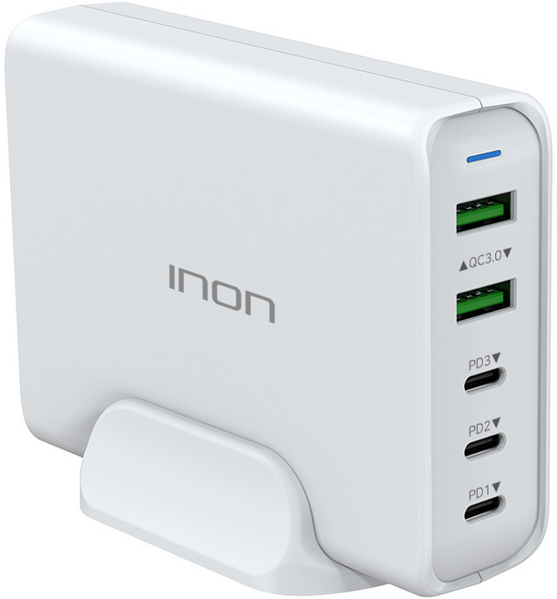 아이논 110W 5포트 USB PD PPS 고속 멀티충전기 IN-UC520P, 화이트, 1개