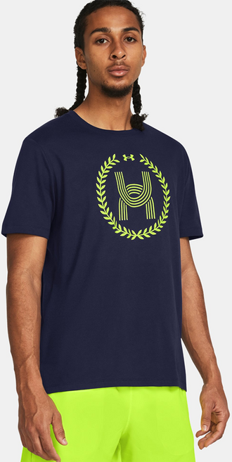 언더아머 남성용 UA 론치 반팔 티셔츠 1383233-410