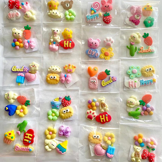 태즈 입체 캐릭터 3D 소프트 젤 데코 스티커 4종 x 20p 세트, 랜덤발송, 1세트