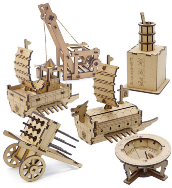 조선과학시리즈 6종 3D 입체 나무퍼즐, 혼합색상, 141피스, 1개