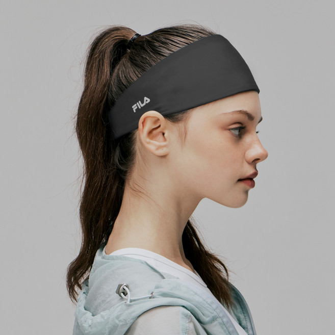 휠라 스포츠 헤어밴드, 딥 그레이, 1개