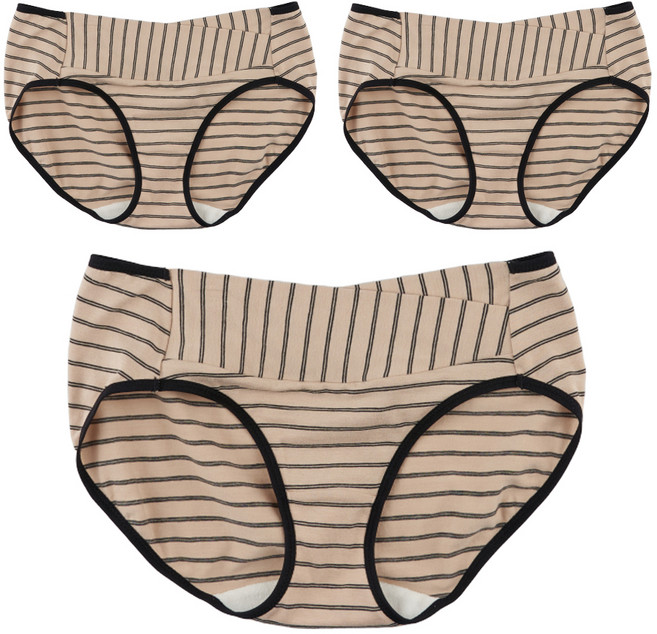 뉴니끄 모코랩 스트라이프 임산부 팬티 3p