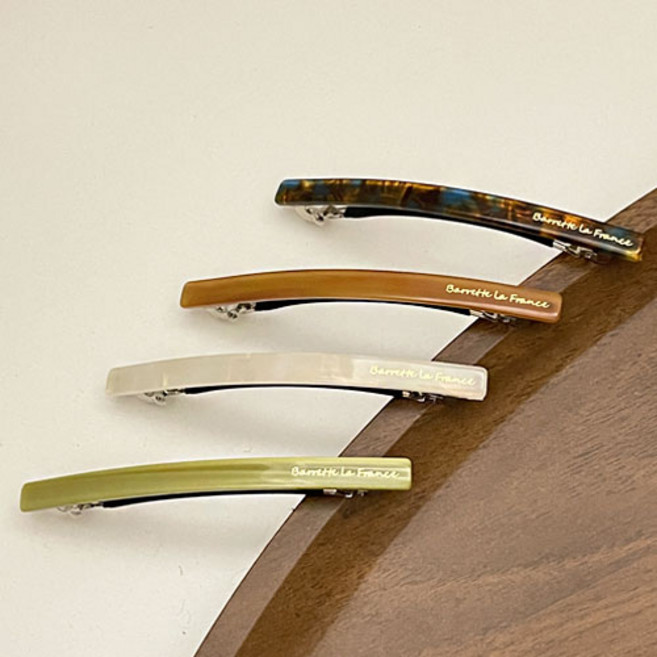 로시끌레르 버터 슬림 자동헤어핀 4종 세트