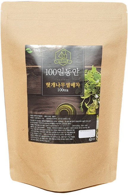 정앤정 헛개나무열매차 삼각티백, 1.2g, 100개입, 1개