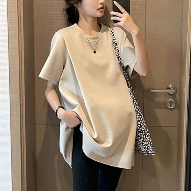 Un-have 基本款寬鬆孕婦短袖T恤