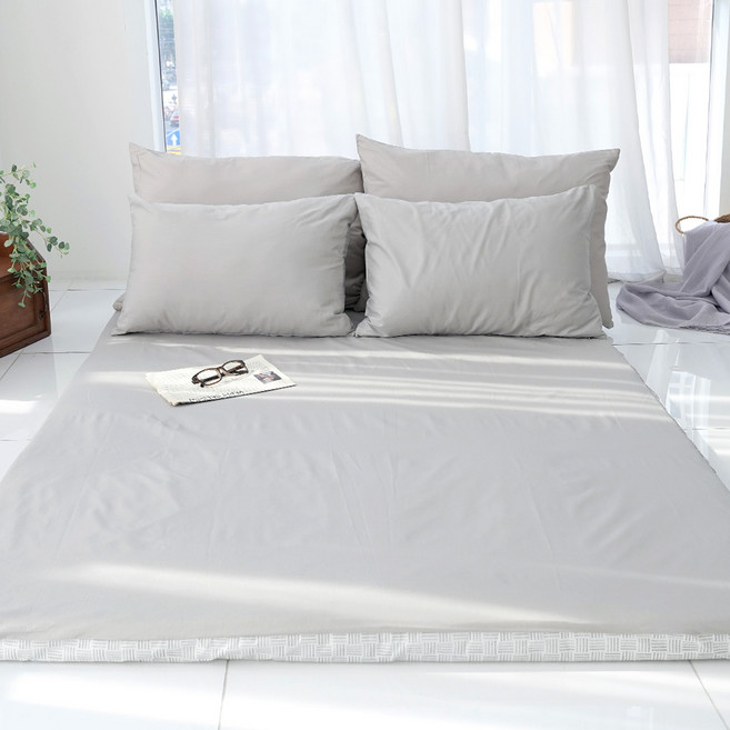 스코홈 럭시 순면 40수 틔윌 호텔식 홑겹 요커버, 럭시그레이