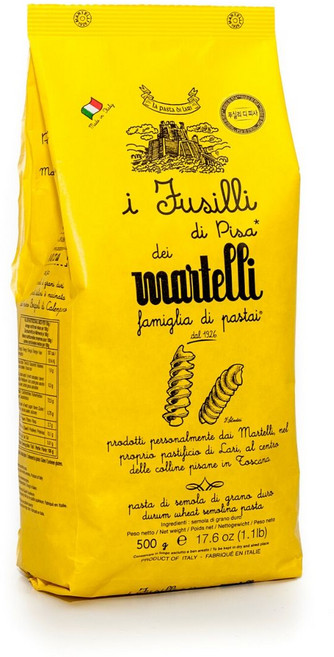 마르텔리아티산파스타 푸실리 디 피사, 500g, 1개