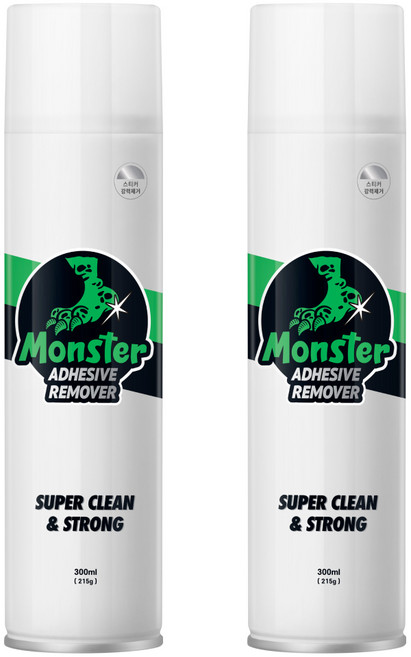 몬스터겔 초강력 끈끈이 접착제 테이프 자국 차량 스티커 제거제 300ml, 2개
