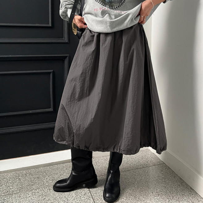 난닝구 여성용 리오빈 스트링 롱 스커트