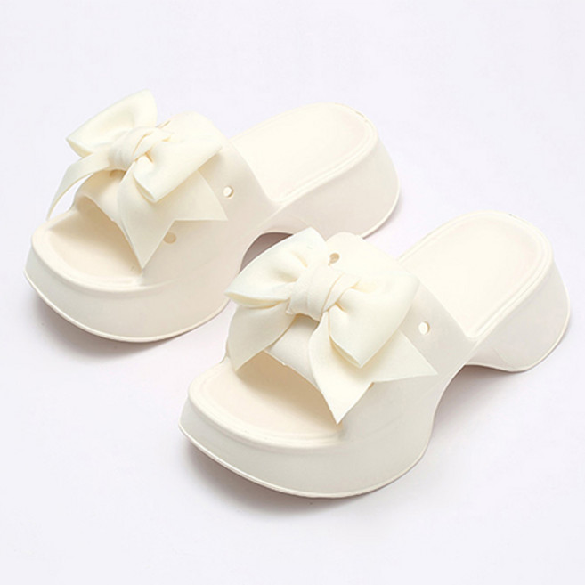 어바웃슈 여성용 리본 통굽 슬리퍼 TSP886