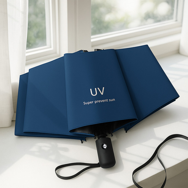 하우블리 라이트 UV 자외선차단 접이식 원터치 3단 자동 우산 양산