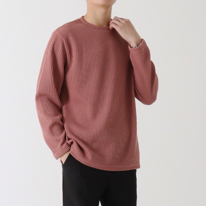 지지블랙 남성용 매드 골지 라운드 티셔츠 빅사이즈