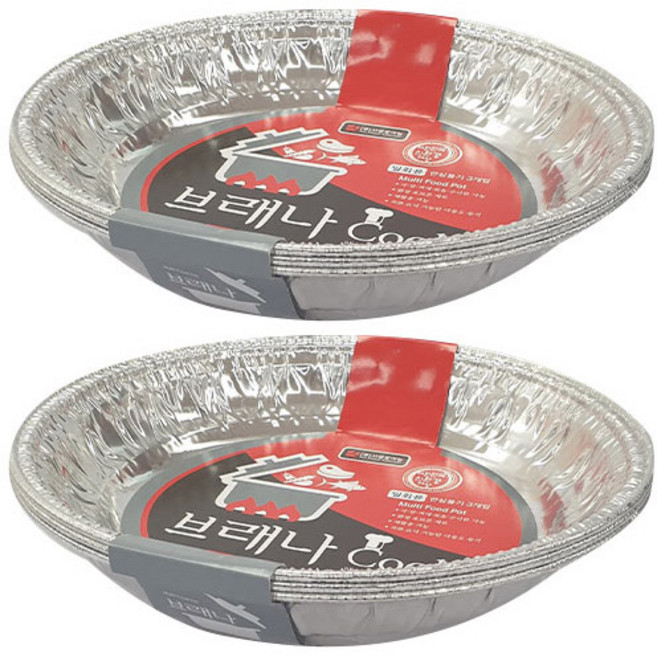 브래나쿡 일회용 원형 직화냄비 1000 3p, 3개, 2개