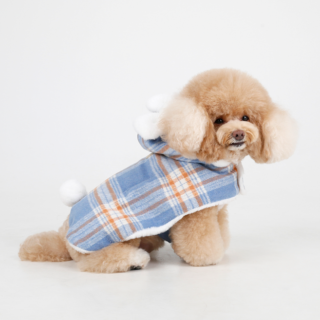 에이미러브즈펫 강아지 판쵸 점퍼, 01 블루, 1개