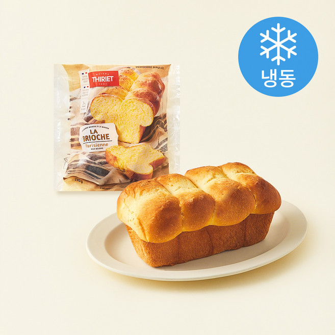 THRIET 올버터 파리지앵 브리오슈 (냉동), 270g, 1개, 1개입