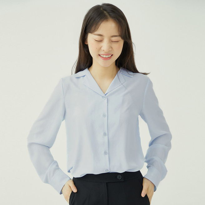 로엠 메르시블라우스 오픈카라형