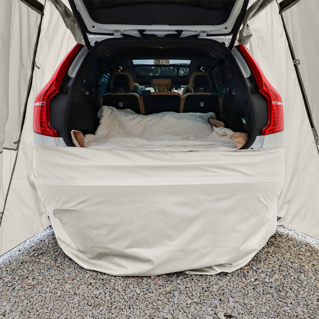 아이두젠 차박 텐트 범퍼 커버 자동차 트렁크 호환 1단, 아이보리, 제한 없음