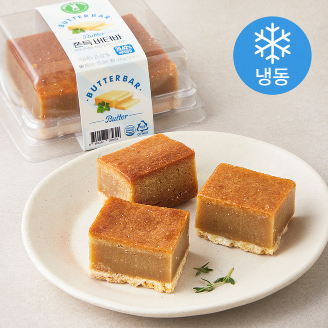 그린래빗 쫀득 버터바 (냉동), 240g, 1개입, 1개