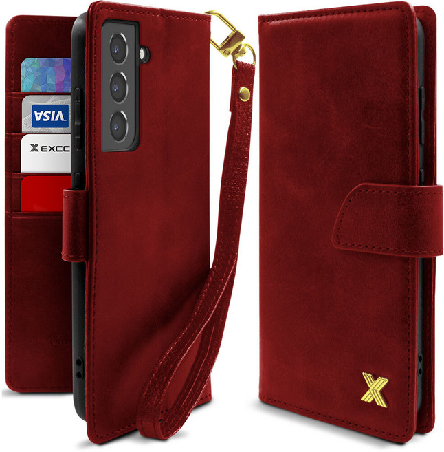 엑씨 아틀리에 거치형 가죽 스트랩 다이어리 휴대폰 케이스