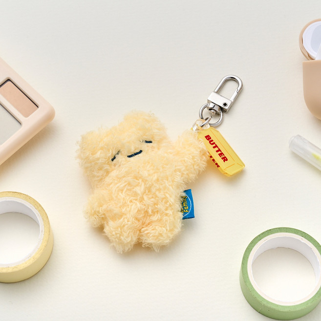 버터 모던하우스 버터샵 대롱대롱 미니 키링, 버터군, 1개, 7cm