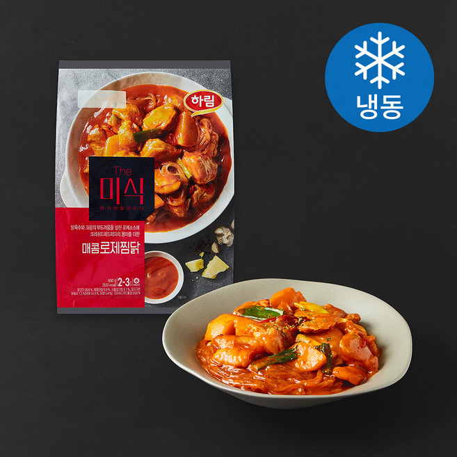 더미식 매콤 로제 찜닭 (냉동), 650g, 1개