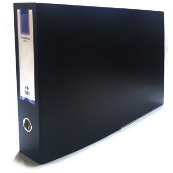 A3 D링 가로형 합지바인더 7cm, 흑색, 1개