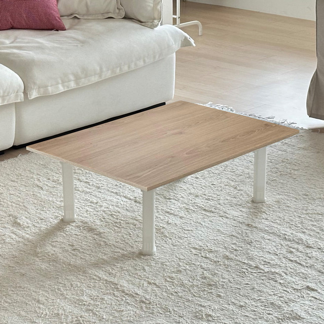 스토리퍼니쳐 소프티 플라스틱 접이식 테이블, 내추럴오크