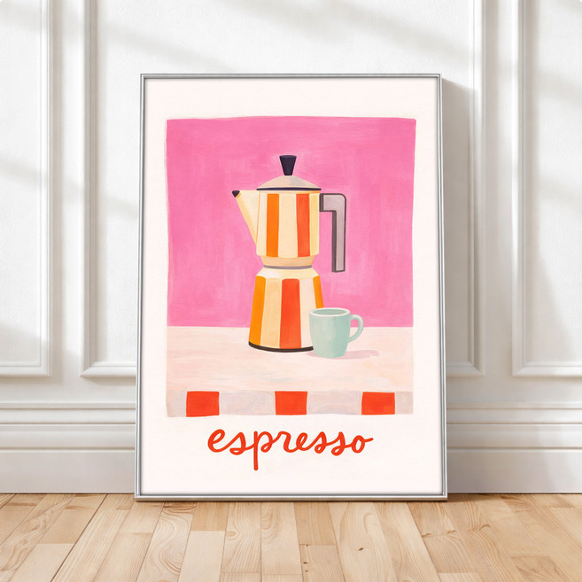 퍼니즈 홈 카페 포스터 모닝 에스프레소