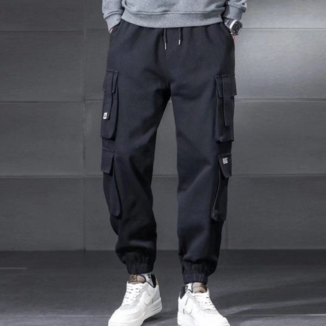 Goodif 男性多口袋換季工裝褲