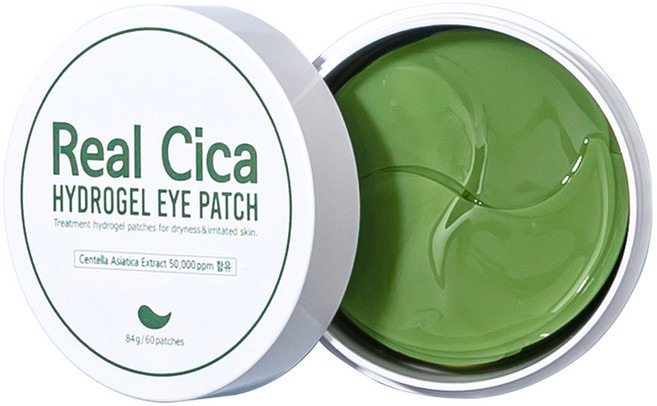 Prreti Real Cica 積雪草水凝膠眼膜, 60片, 1罐