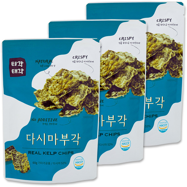 티각태각 다시마부각, 60g, 3개