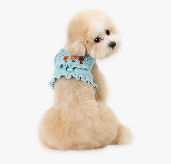 이츠독 강아지 슈슈 프릴 하네스, 민트