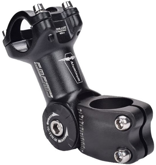 메이크스피드 자전거 각도조절 스템 31.8 x 110mm, 블랙, 1개