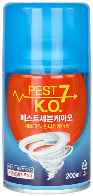 페스트세븐 케이오 제트파워 원터치 에어졸 바퀴벌레 살충제, 1개, 200ml