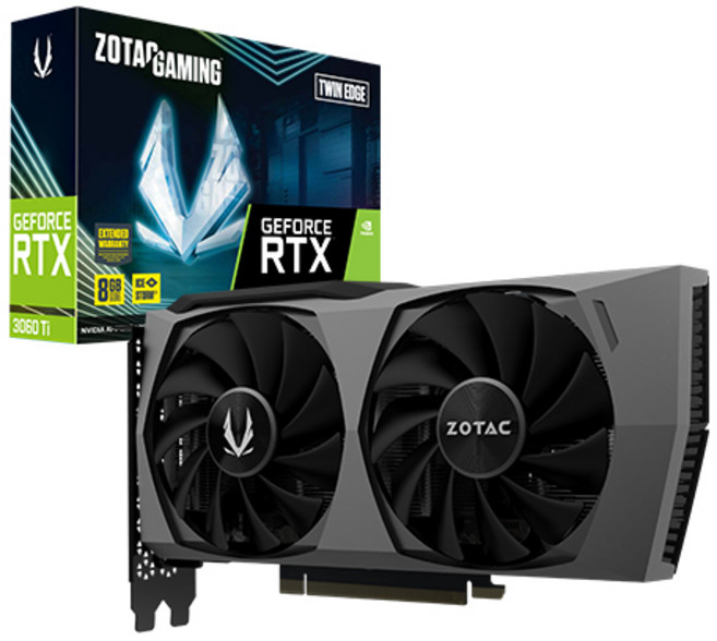 조텍 GAMING 지포스 RTX 3060 Ti Edge OC D6 8GB TWIN