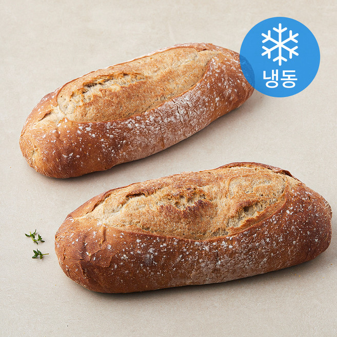 크럼 통검정보리 브레드 (냉동), 510g, 2개입, 1개