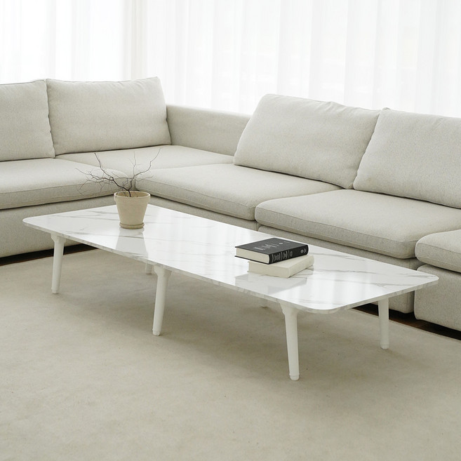 LPM6단높이조절라운드8~10인용대형테이블고객직접설치, 마블 화이트