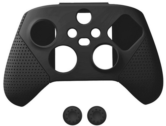 DOBE X BOX S X 컨트롤러 실리콘 가정용 콘솔 게임기 케이스, 블랙, 1개