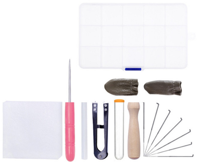 羊毛氈刺針工具組, 1套